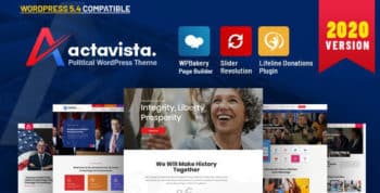 Actavista - A Responsive Political WordPress Theme For Politicians and Organizations