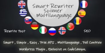 Smart Re-writer Spinner Multilanguage WPlugin