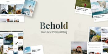 Behold - Personal Blog WordPress Theme