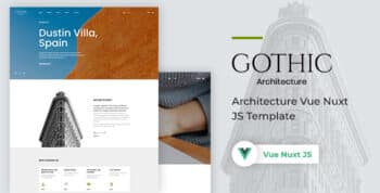 Gothic - Architecture Vue Nuxt JS Template