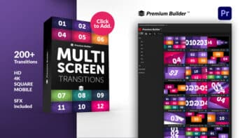 Multiscreen Transitions for Premiere Pro