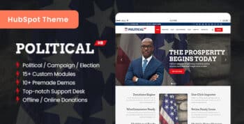 PoliticalHB - Campaign & Election HubSpot Theme