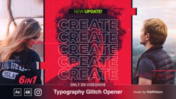 Typography Glitch Opener