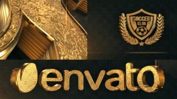 3D Gold Logo Reveal V2