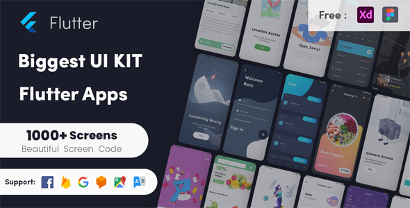 Flutter Biggest UI Kit - Flutter UI KIT In Flutter 2.0 UI Kit ...