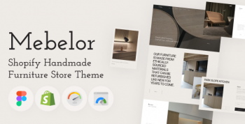 Mebelor - Shopify Handmade Furniture Store Theme, Home Interior