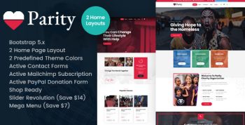 Parity - Charity NonProfit HTML Template