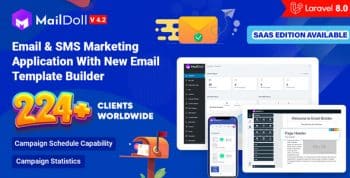 Maildoll - Email & SMS Marketing SaaS Application with email template builder