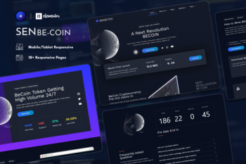 SenbeCoin | Cryptocurrency & Fintech Elementor Template Kit