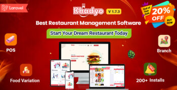 Khadyo Restaurant Software - Online Food Ordering Website with POS